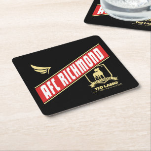 Ted Lasso AFC Richmond Athletic Banner Square Paper Coaster