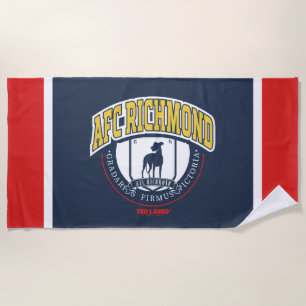 Ted Lasso   AFC Richmond Athletic Circle Badge Beach Towel