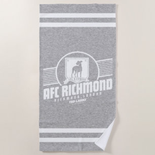 Ted Lasso   AFC Richmond Athletic Stripe Graphic Beach Towel