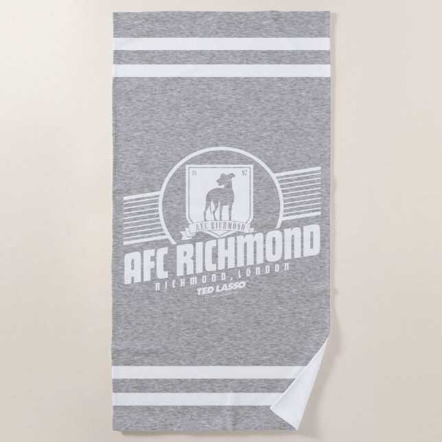 Ted Lasso | AFC Richmond Athletic Stripe Graphic Beach Towel (Front)