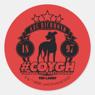 Ted Lasso   AFC Richmond #COYGH Classic Round Sticker
