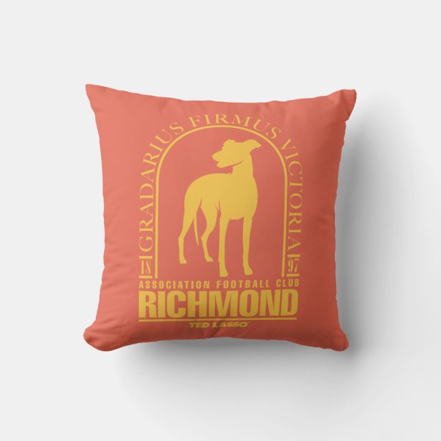 Ted Lasso | AFC Richmond Gold Arched Logo Cushion (Front)
