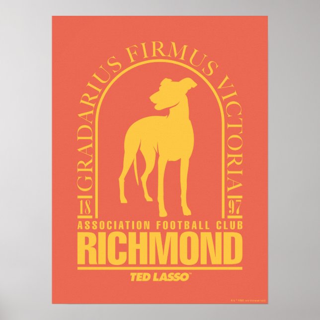 Ted Lasso | AFC Richmond Gold Arched Logo Poster (Front)