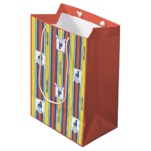 Ted Lasso   AFC Richmond Logo Stripe Pattern Medium Gift Bag