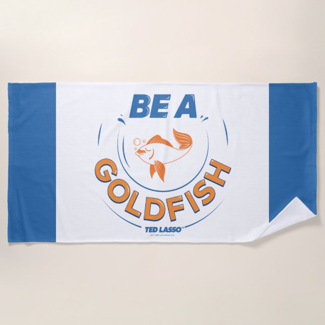 Ted Lasso | Be A Goldfish Beach Towel (Front)