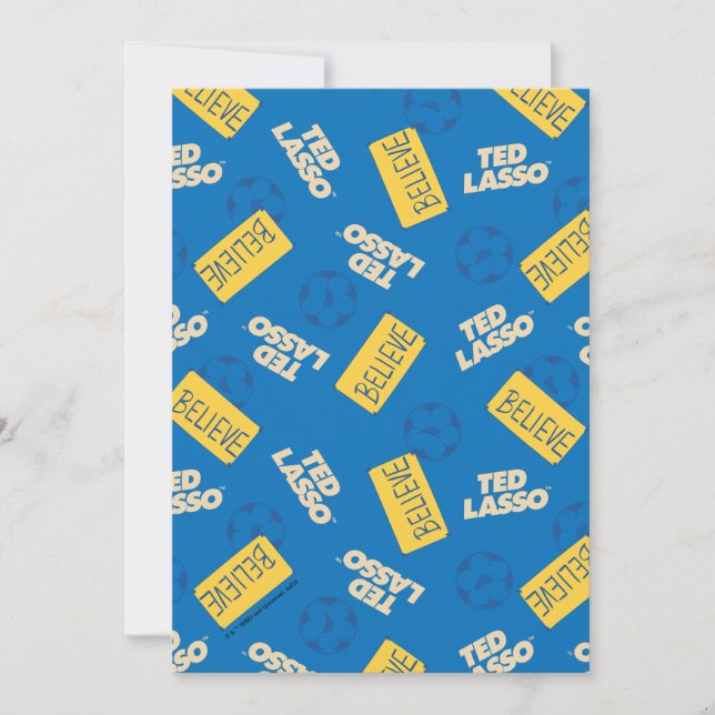 Ted Lasso | Believe Sign and Ball Toss Pattern Card (Front)
