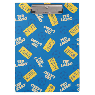 Ted Lasso | Believe Sign and Ball Toss Pattern Clipboard