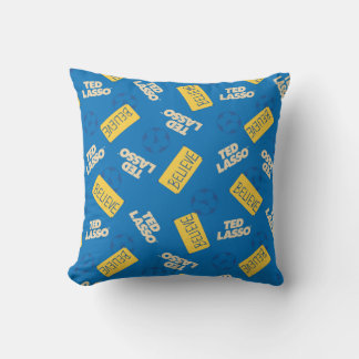 Ted Lasso | Believe Sign and Ball Toss Pattern Cushion
