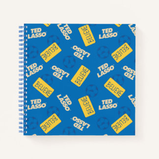 Ted Lasso | Believe Sign and Ball Toss Pattern Notebook