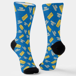 Ted Lasso | Believe Sign and Ball Toss Pattern Soc Socks