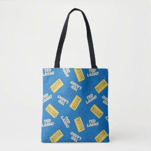 Ted Lasso Believe Sign and Ball Toss Pattern Tote Bag