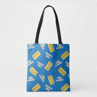 Ted Lasso | Believe Sign and Ball Toss Pattern Tote Bag