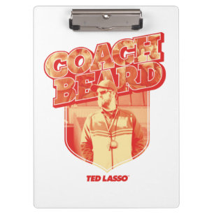 Ted Lasso   Coach Beard Badge Clipboard