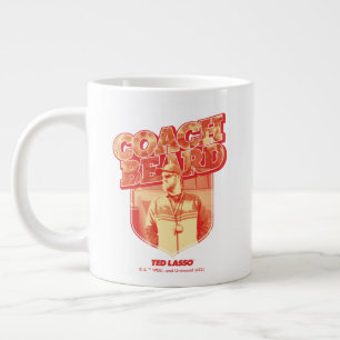 Ted Lasso Coach Beard Badge Large Coffee Mug