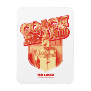 Ted Lasso   Coach Beard Badge Magnet