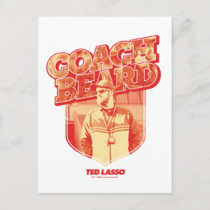 Ted Lasso   Coach Beard Badge Postcard