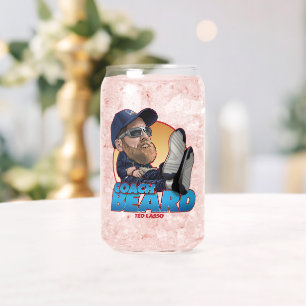 Ted Lasso Coach Beard Bobblehead Can Glass