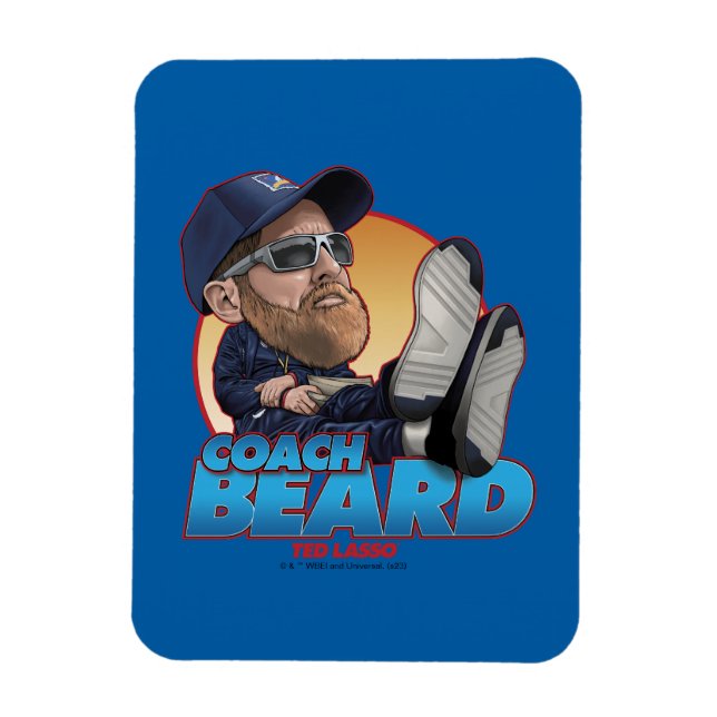Ted Lasso | Coach Beard Bobblehead Magnet (Vertical)