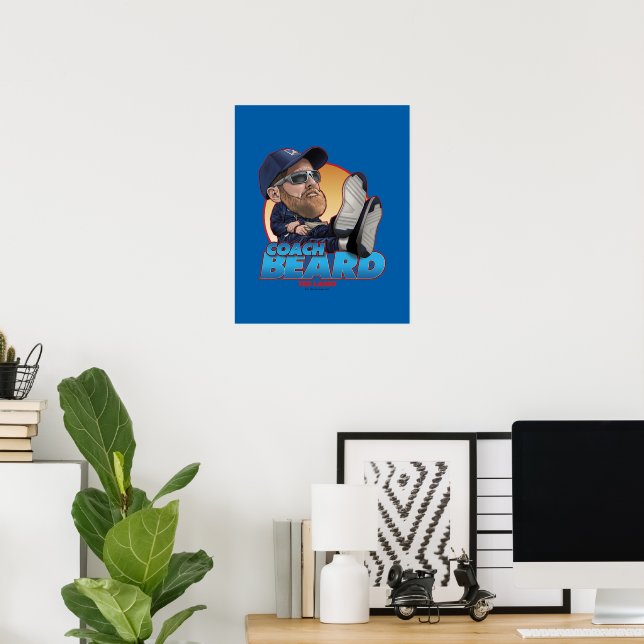 Ted Lasso | Coach Beard Bobblehead Poster (Home Office)