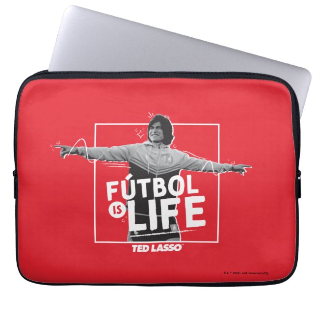 Ted Lasso | Dani Rojas Fútbol is Life Laptop Sleeve (Front)