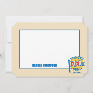 Ted Lasso   Diamond Dogs Pennant Graphic Card