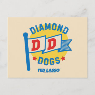 Ted Lasso   Diamond Dogs Pennant Graphic Postcard