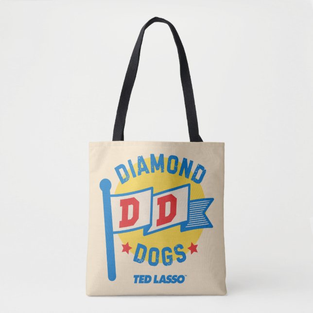 Ted Lasso | Diamond Dogs Pennant Graphic Tote Bag (Front)