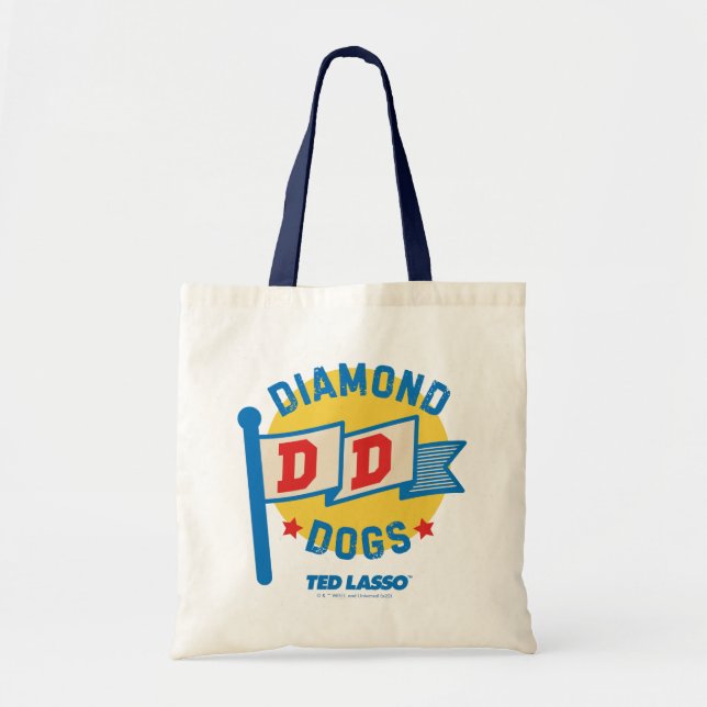 Ted Lasso | Diamond Dogs Pennant Graphic Tote Bag (Front)