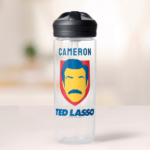 Ted Lasso   Face Icon    Add Your Name Water Bottle