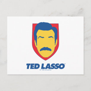 Ted Lasso   Face Icon Postcard