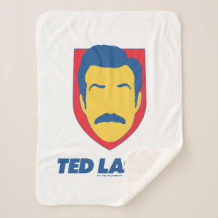 Ted Lasso   Face Icon Sherpa Blanket