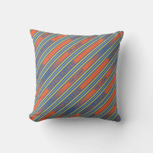Ted Lasso   Fútbol is Life Stripe Pattern Cushion