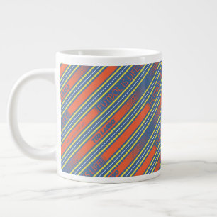 Ted Lasso Fútbol is Life Stripe Pattern Large Coffee Mug