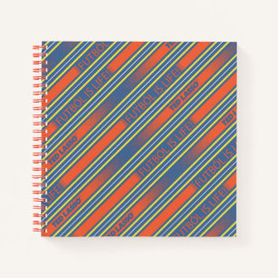 Ted Lasso Fútbol is Life Stripe Pattern Notebook