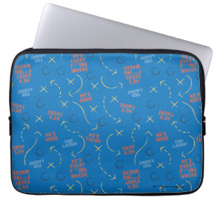 Ted Lasso He's Here He's There Playbook Pattern Laptop Sleeve