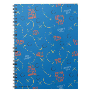 Ted Lasso He's Here He's There Playbook Pattern Notebook