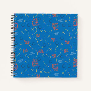 Ted Lasso He's Here He's There Playbook Pattern Notebook