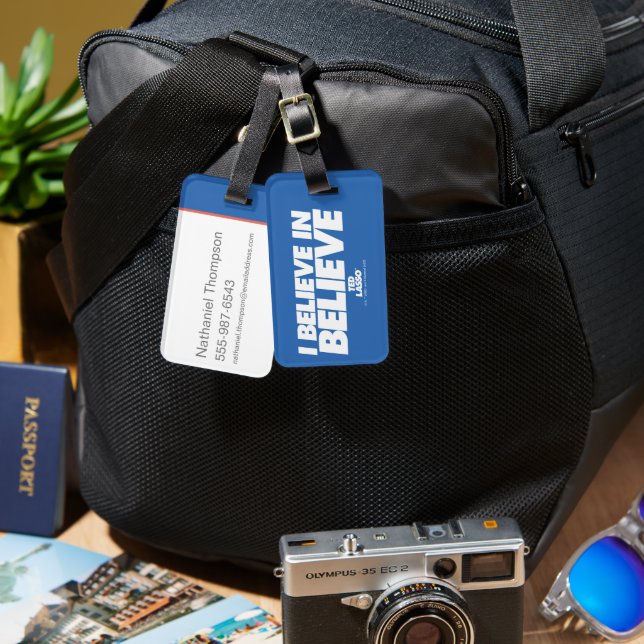 Ted Lasso | I Believe in Believe Luggage Tag (Front & Back)