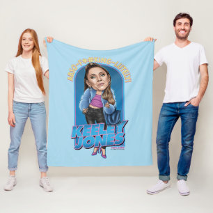 Ted Lasso   Keeley Jones Bobblehead Fleece Blanket