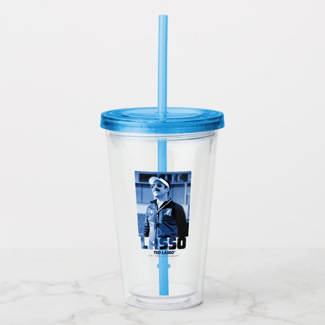 Ted Lasso | Lasso Photo Portrait Graphic Acrylic Tumbler (Front)