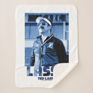 Ted Lasso Lasso Photo Portrait Graphic Sherpa Blanket