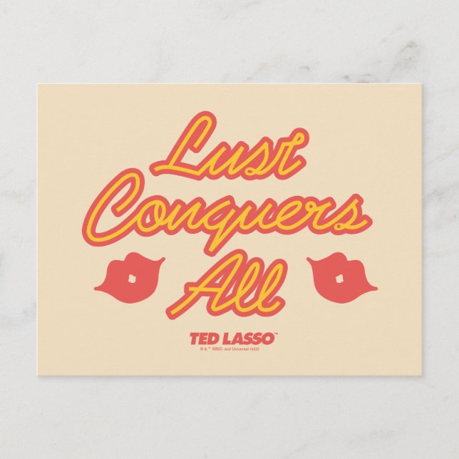 Ted Lasso | Lust Conquers All Postcard (Front)