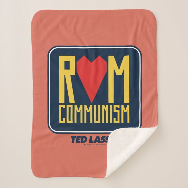 Ted Lasso | Rom Communism Graphic Sherpa Blanket (Front)