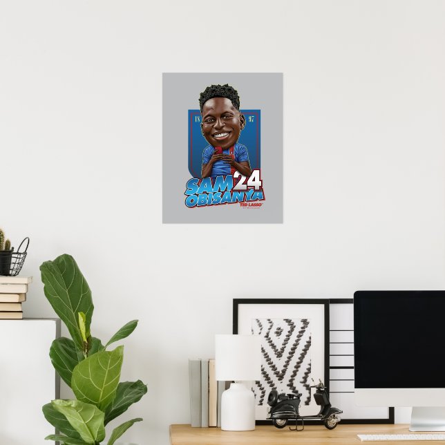Ted Lasso | Sam Obisanya Bobblehead Poster (Home Office)