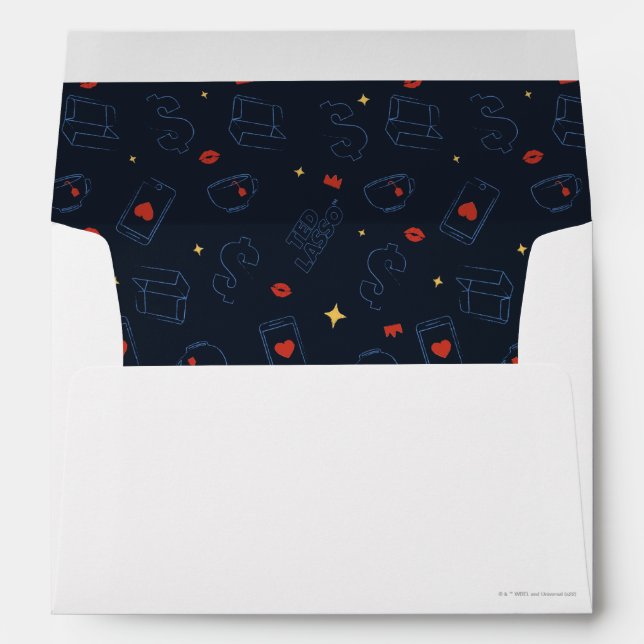 Ted Lasso | Tea and Biscuit Icon Toss Pattern Envelope (Back (Bottom))