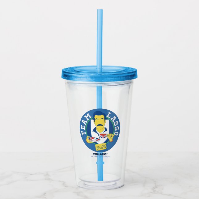 Ted Lasso | Team Lasso Tea Iconic Avatar Acrylic Tumbler (Front)