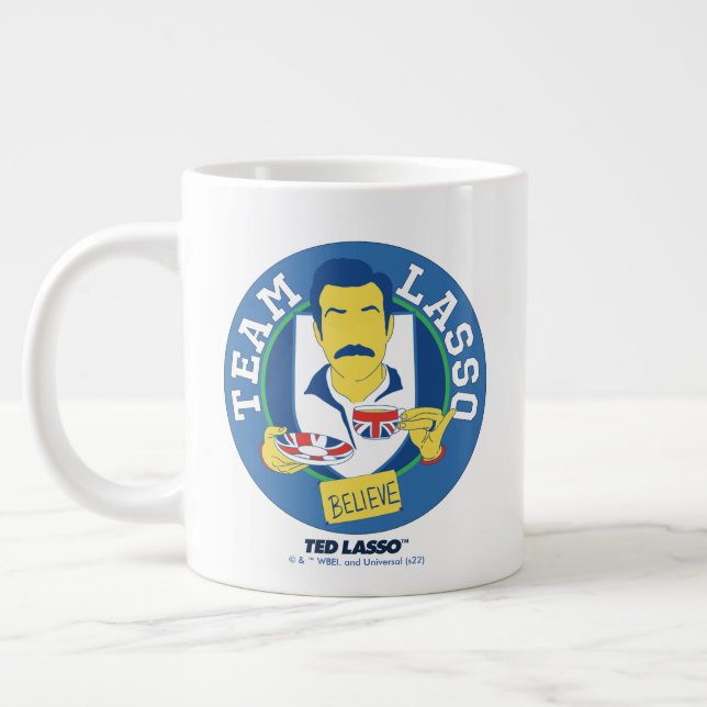 Ted Lasso | Team Lasso Tea Iconic Avatar Large Coffee Mug (Left)