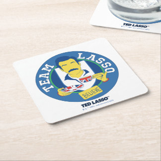 Ted Lasso | Team Lasso Tea Iconic Avatar Square Paper Coaster
