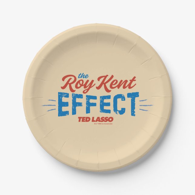 Ted Lasso | The Roy Kent Effect Paper Plate (Front)