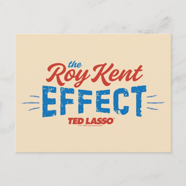 Ted Lasso | The Roy Kent Effect Vintage Graphic Postcard (Front)